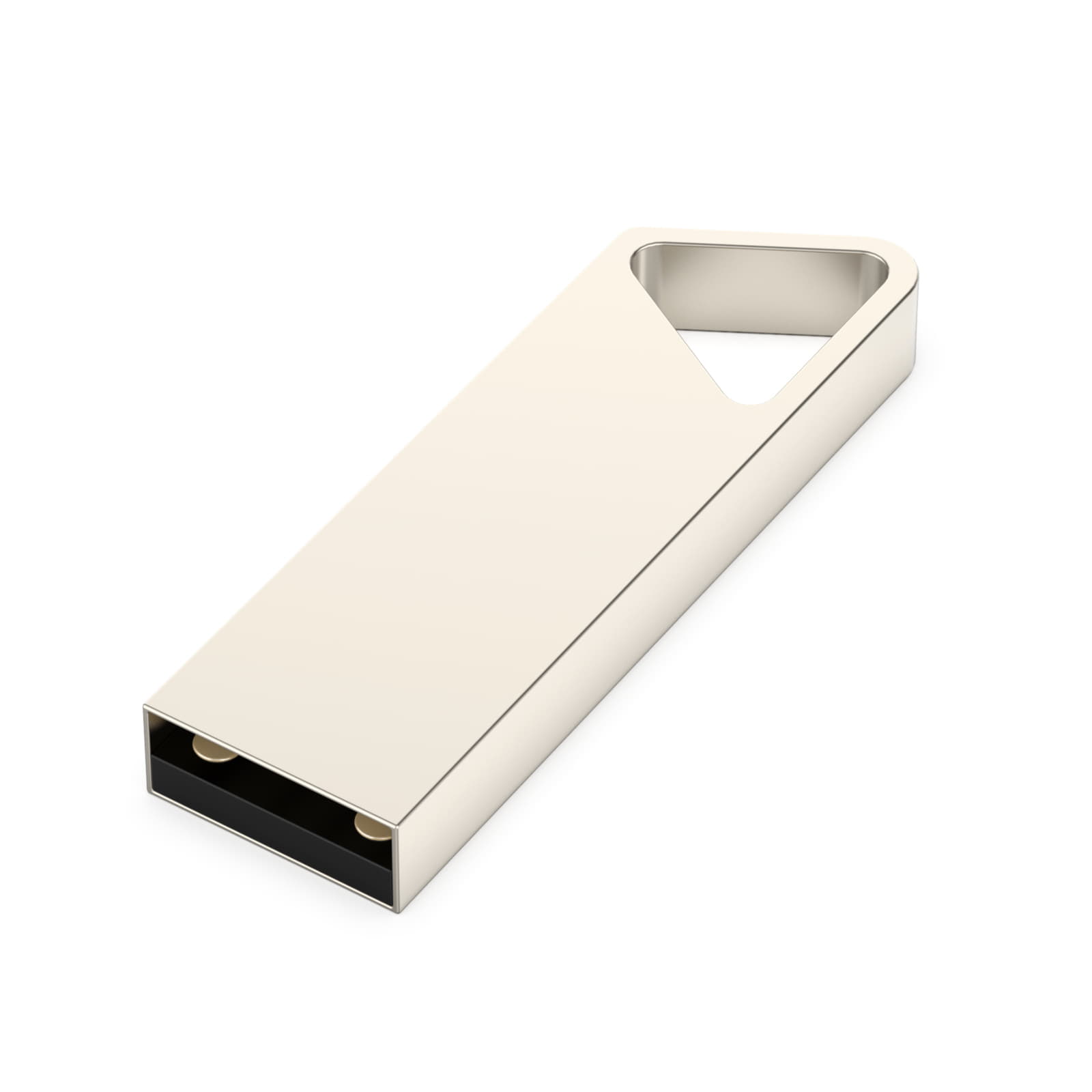 USB flash-карта SPLIT (8Гб), серебристая, 3,6х1,2х0,5 см, металл, серебристый-3