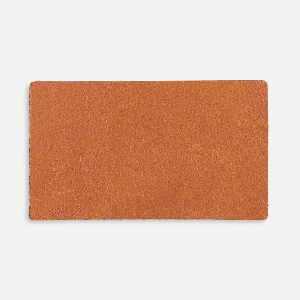 Лейбл кожаный Pasek, M, горчичный-1