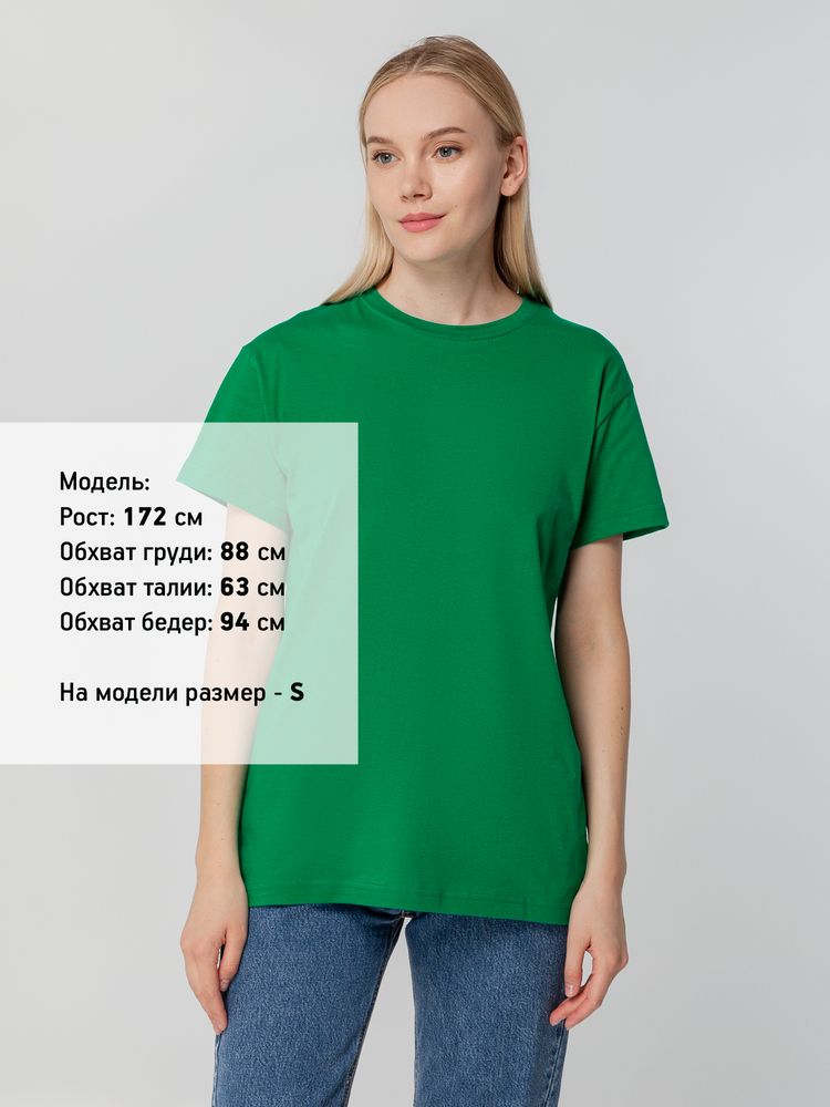 Футболка унисекс T-bolka 140, темно-зеленая-6