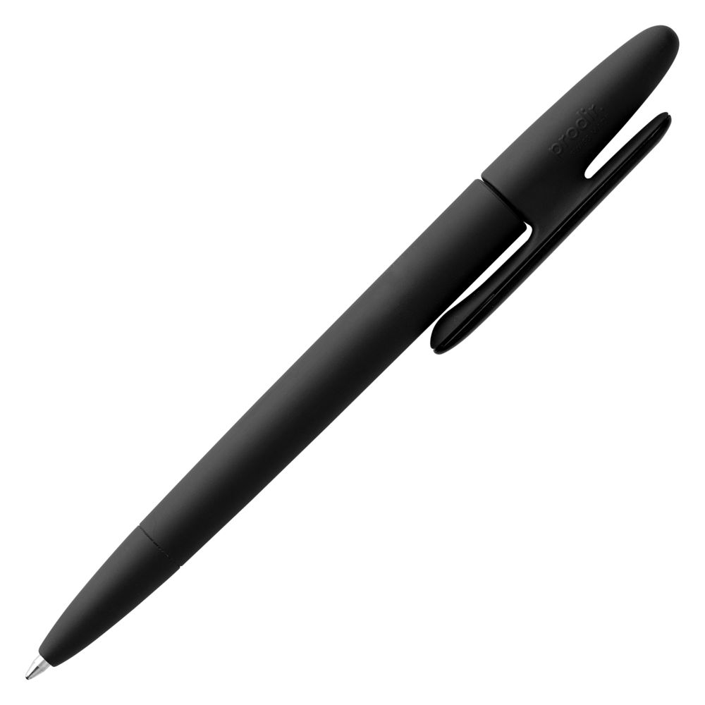 Ручка шариковая Prodir DS5 TRR-P Soft Touch, черная-3