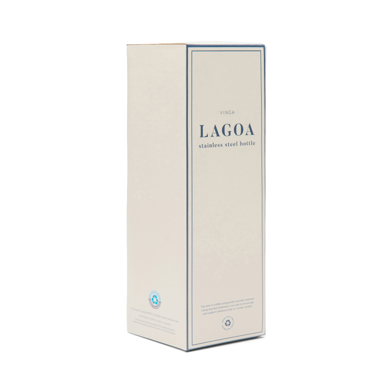 Термобутылка VINGA Lagoa из нержавеющей стали RCS SS, 600 мл-1