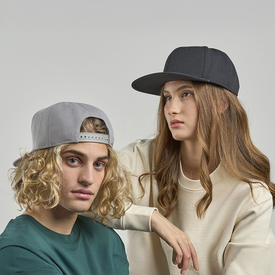 Бейсболка SNAP BACK-S, 6 клиньев, пластиковая застежка, белый-5