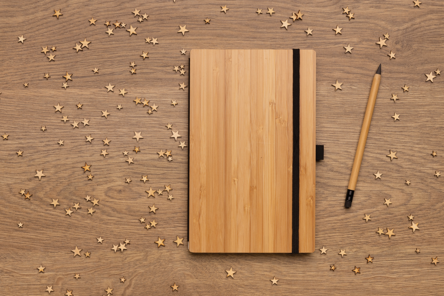 Блокнот с вечным карандашом Bamboo FSC®-4