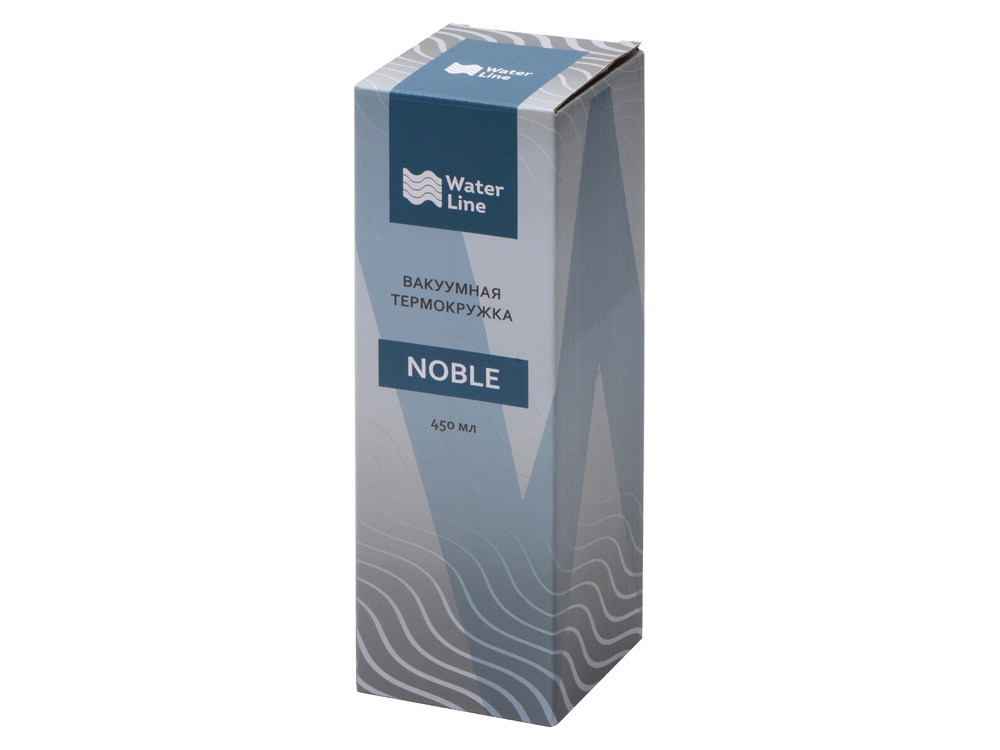 Вакуумная термокружка Noble с крышкой 360,Waterline, черный-7