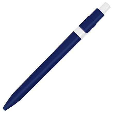 Ручка шариковая пластиковая Ravena Color, Темно-синий/белый-1