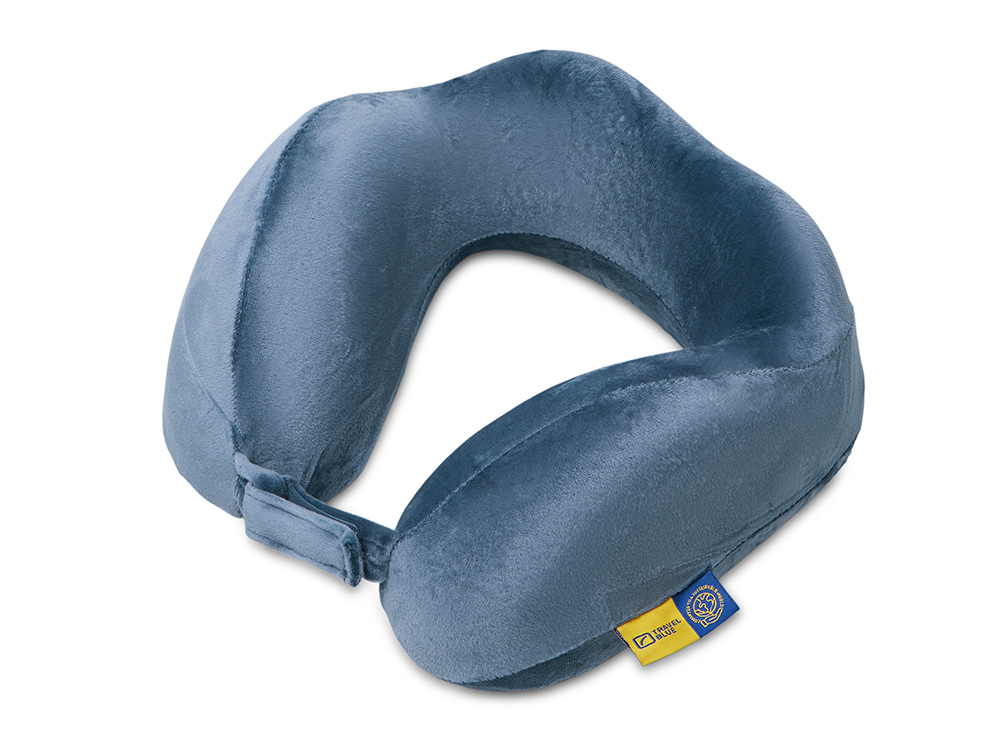 Подушка для путешествий с эффектом памяти Travel Blue Tranquility Pillow, увеличенная (212), цвет синий-0