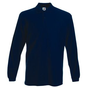 Поло "Long Sleeve Polo", темно-синий-0