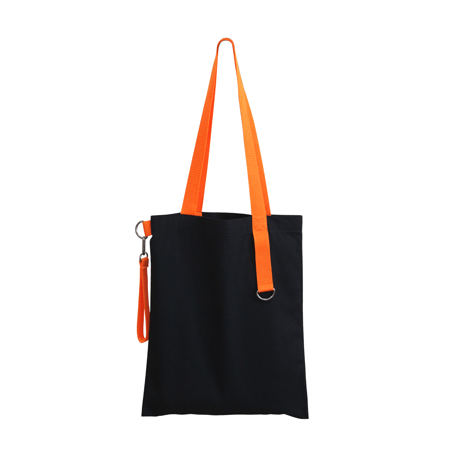 Шоппер Superbag black (чёрный с оранжевым)-4