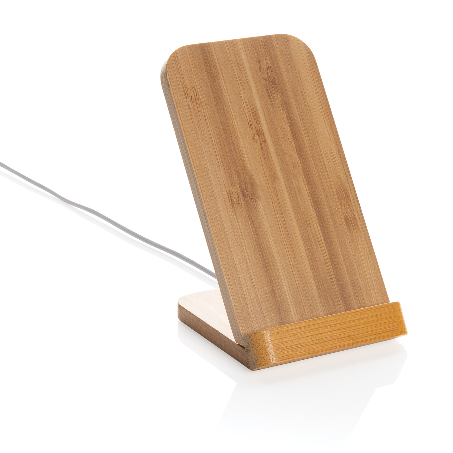 Док-станция Bamboo FSC® для беспроводной зарядки, 5 Вт-9