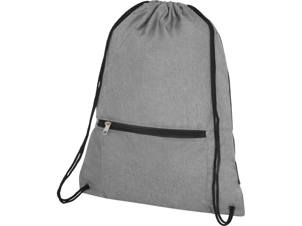 Складной рюкзак со шнурком Coss, heather medium grey-1