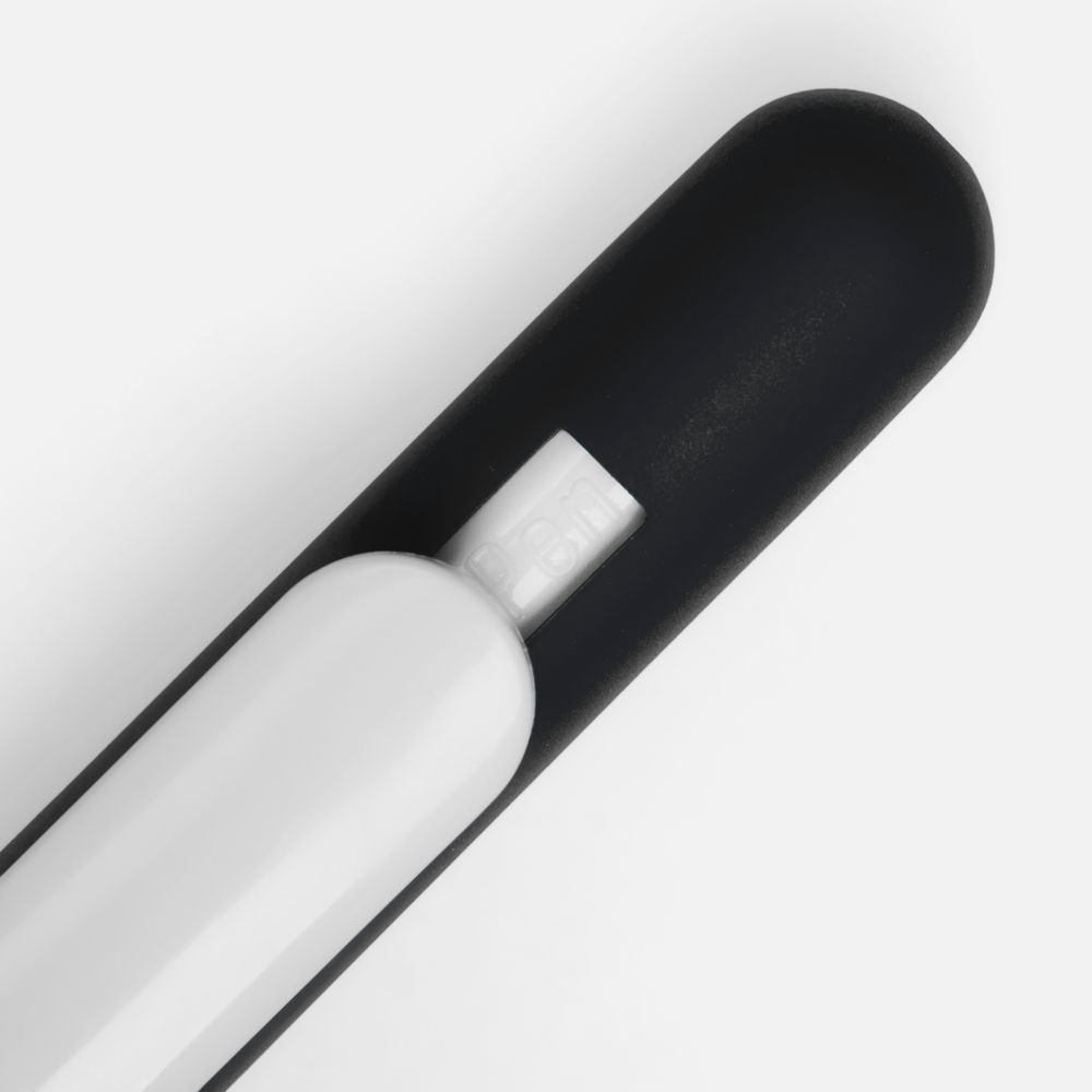 Ручка шариковая Swiper Soft Touch, черная с белым-2
