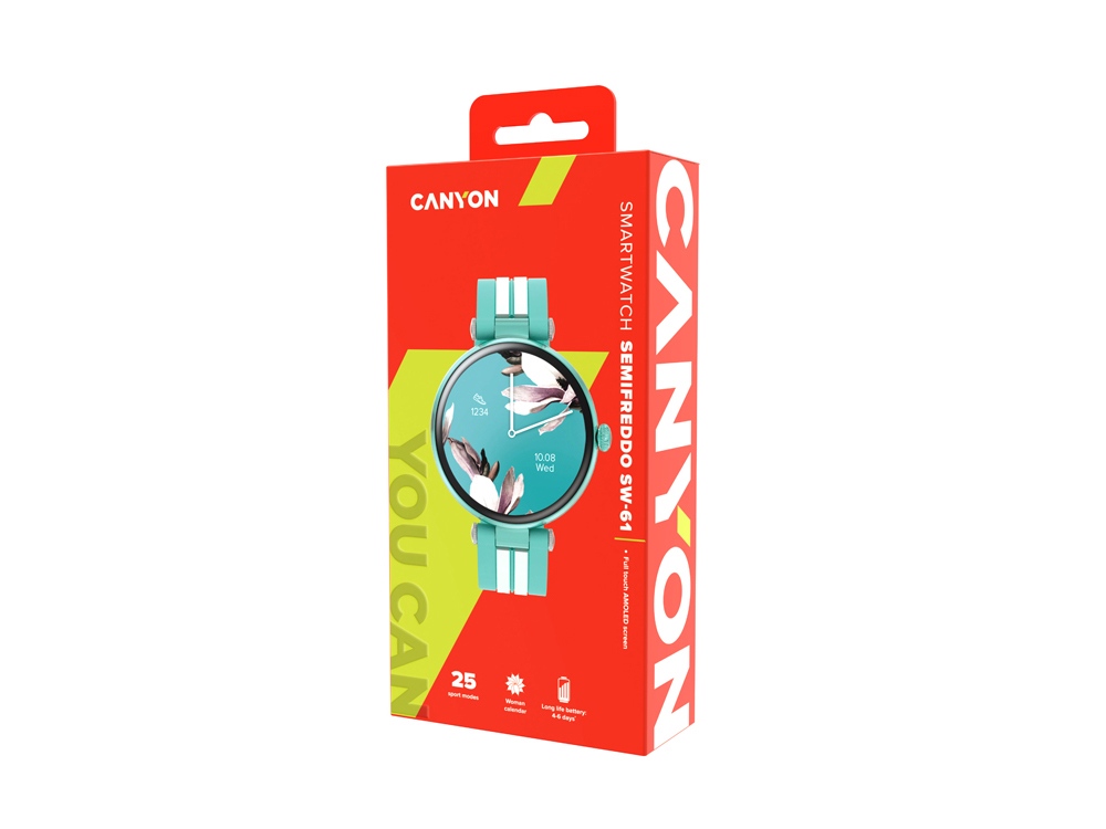 Смарт-часы CANYON Semifreddo SW-61, мята-6