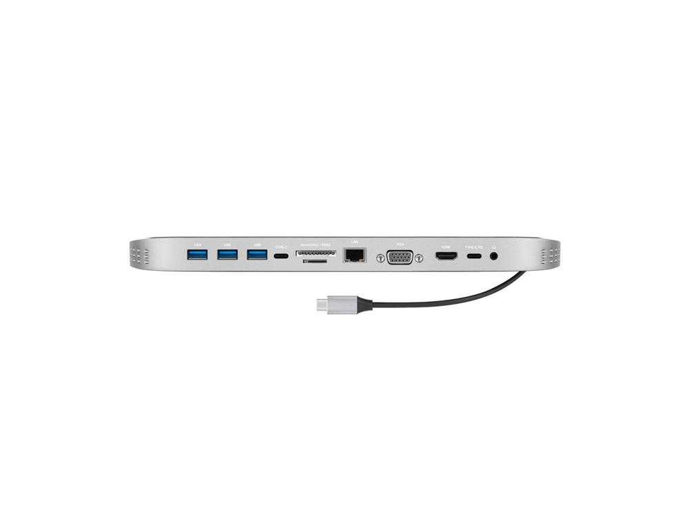 Хаб USB Type-C 3.0 для ноутбуков Falcon, черный-1