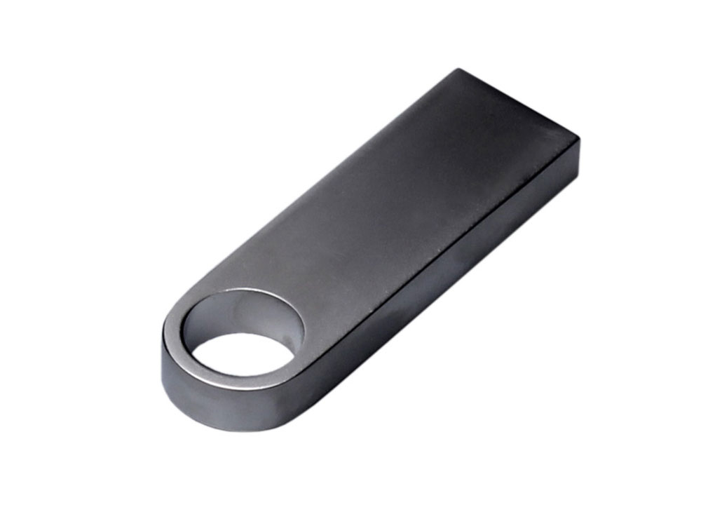 USB 3.0-флешка на 64 Гб с мини чипом и круглым отверстием, серебристый-2