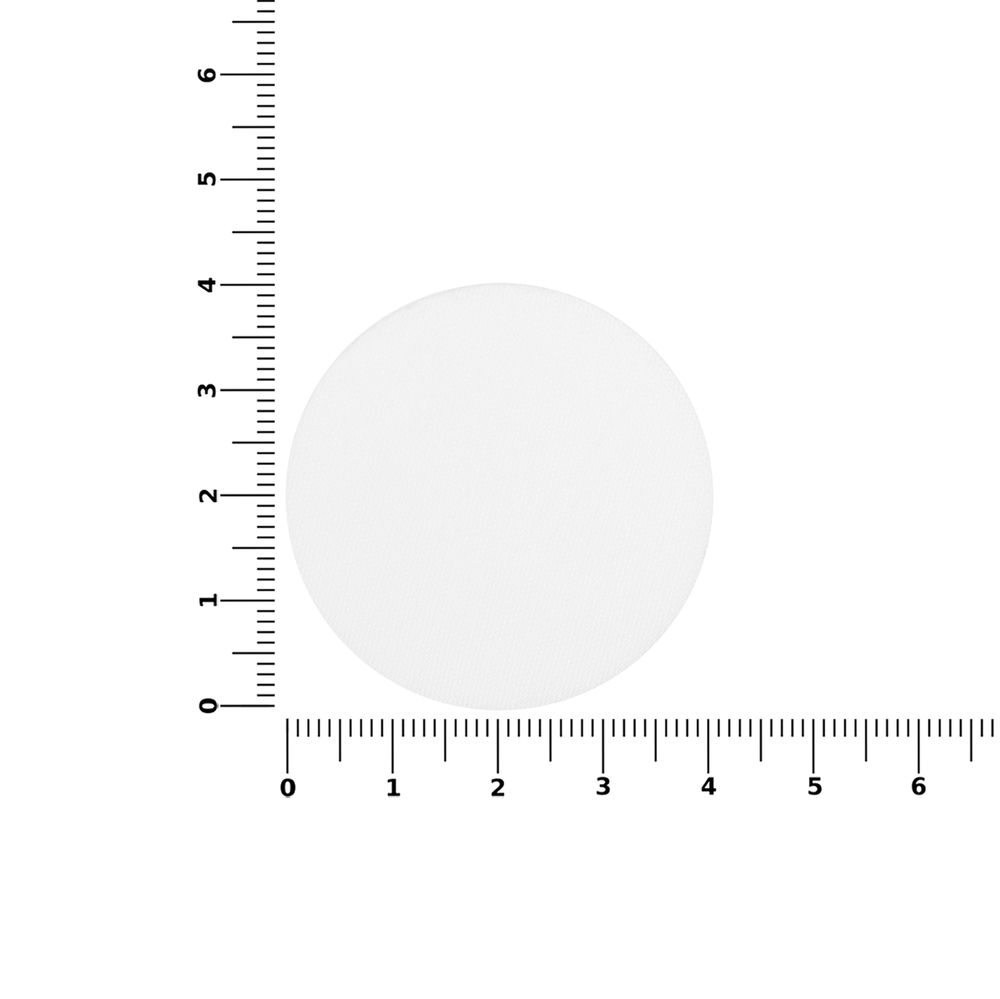 Наклейка тканевая Lunga Round, M, белая-3