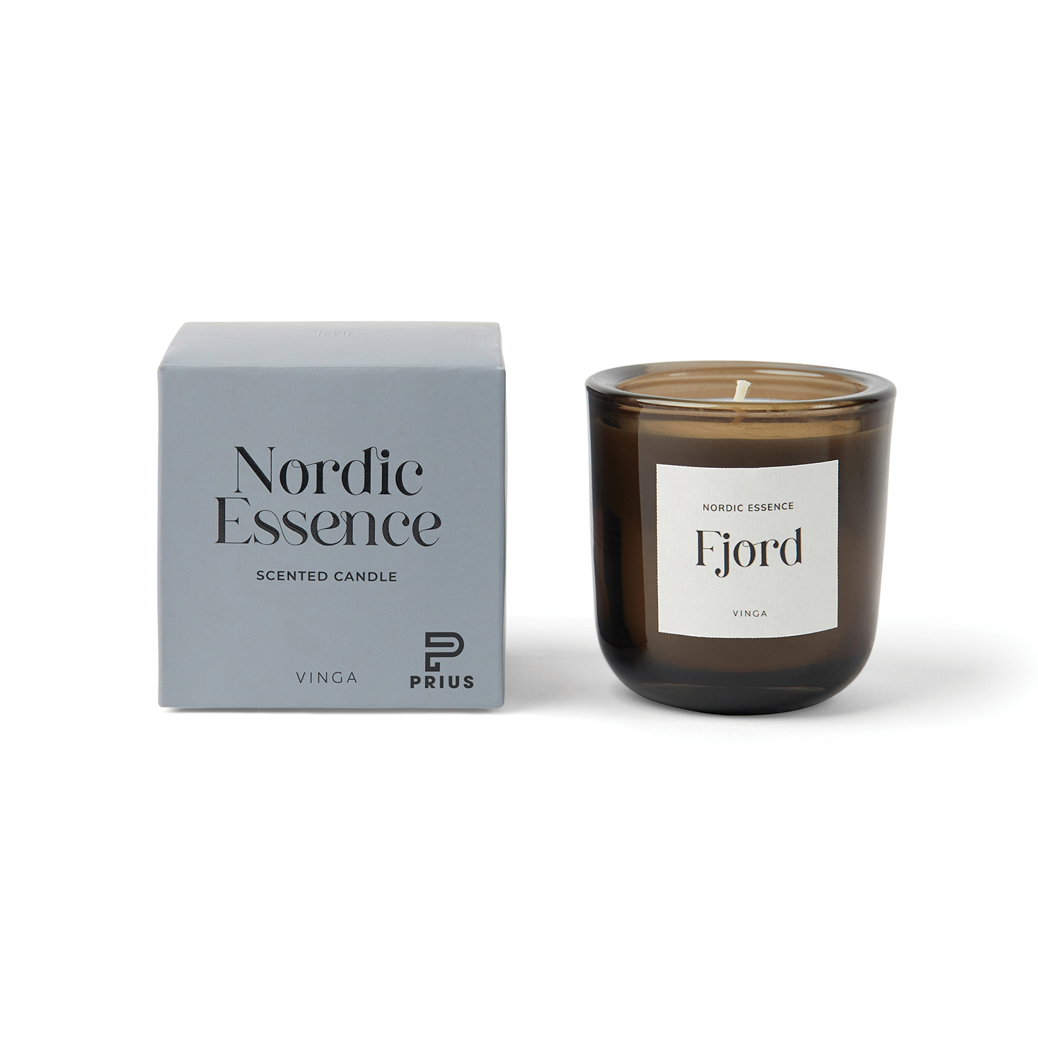 Маленькая ароматическая свеча VINGA Nordic Essence в стекле-3