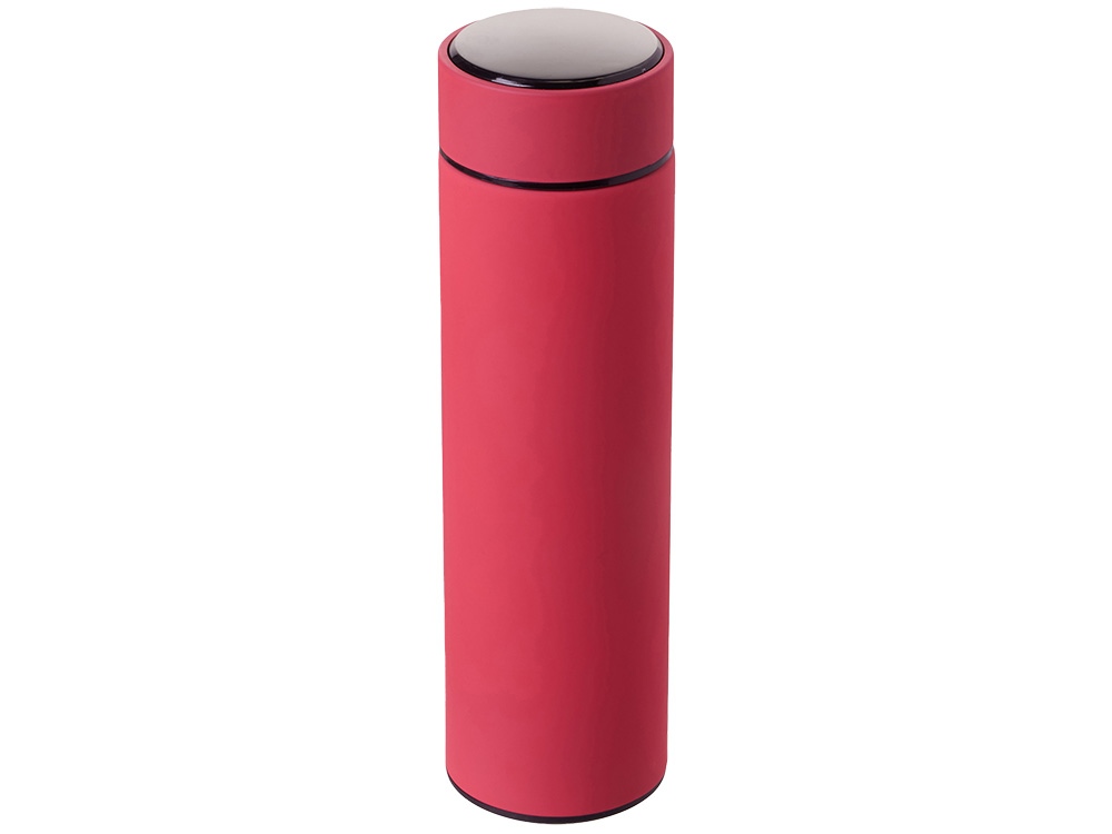 Термос FAMILY MARK LED, soft touch (Фуксия)-1