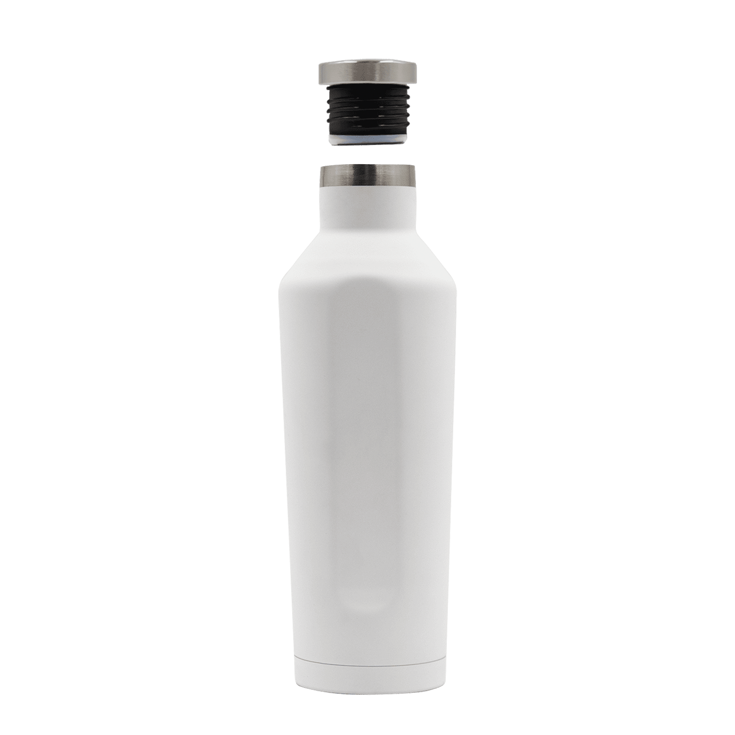Термобутылка E-shape софт-тач (белый)-3