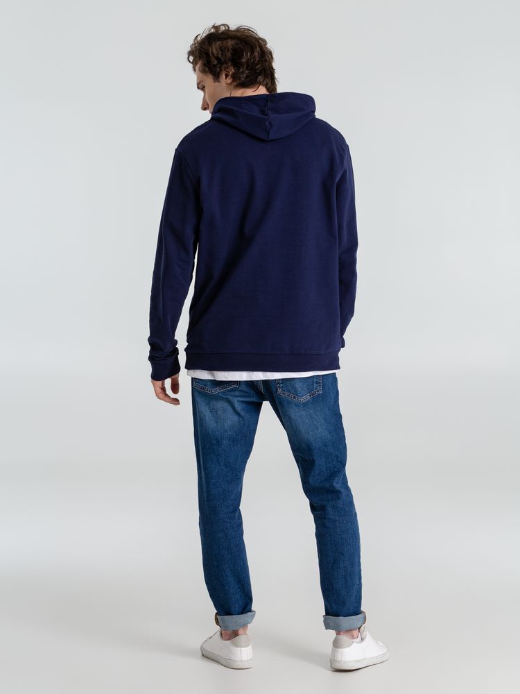 Толстовка с капюшоном унисекс Hoodie, темно-синяя-12