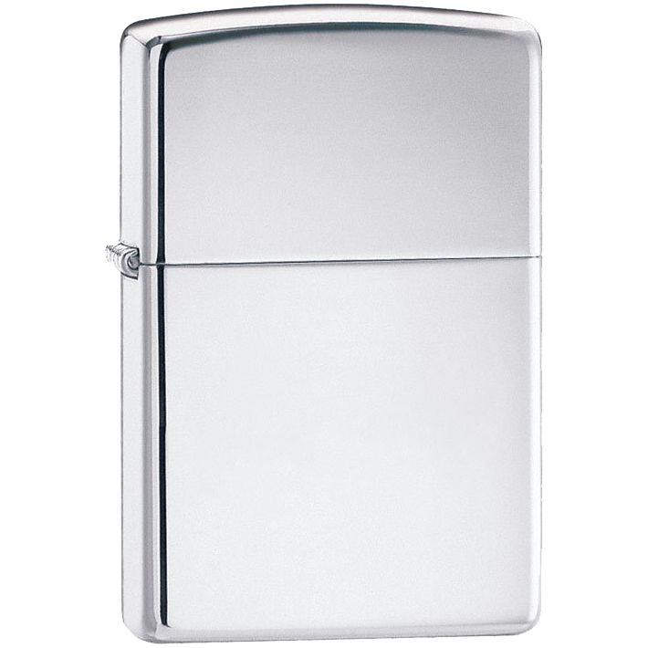 Зажигалка Zippo Classic High Polish, серебристая-0