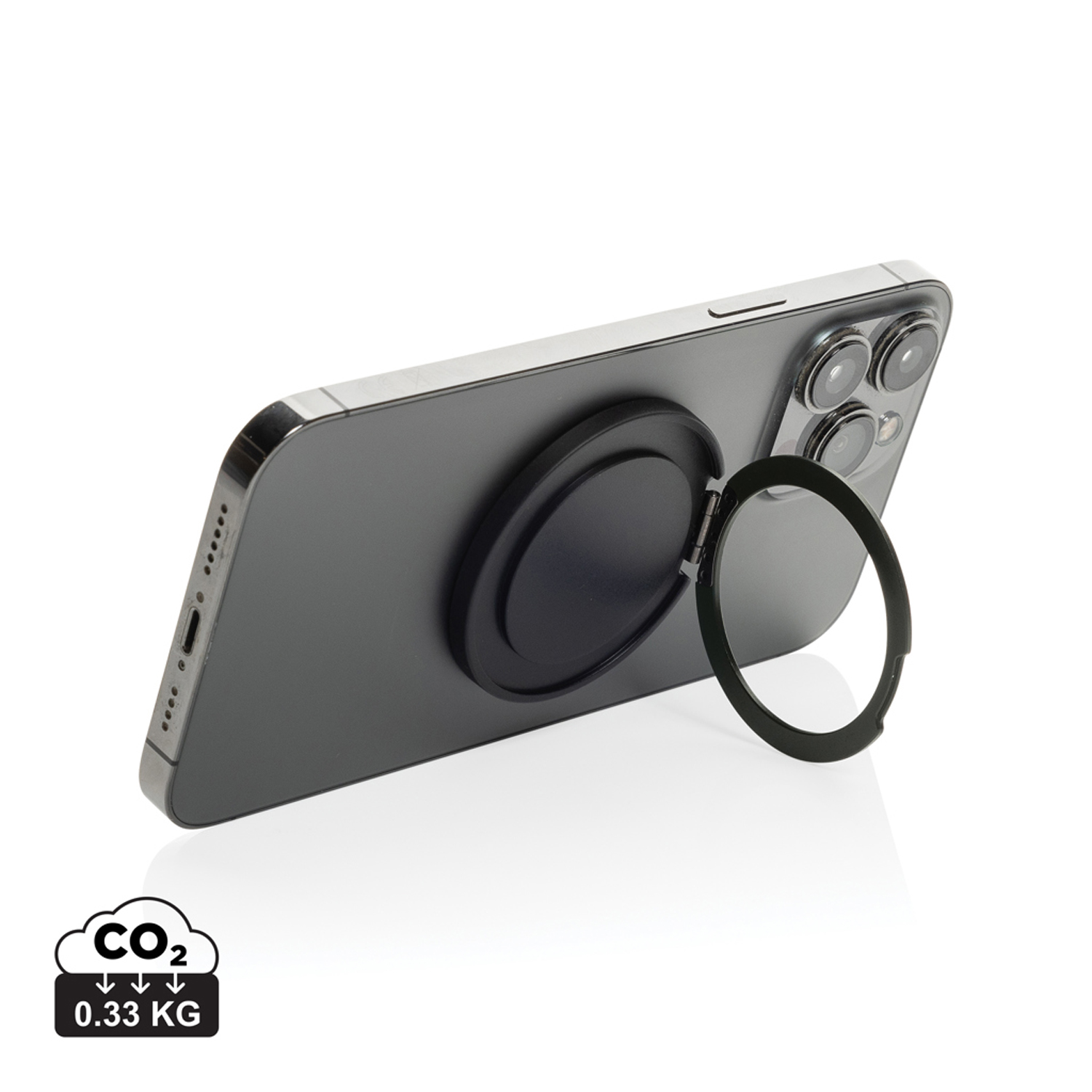 Магнитный держатель для телефона Terra Magnetic из переработанного пластика и алюминия RCS-11