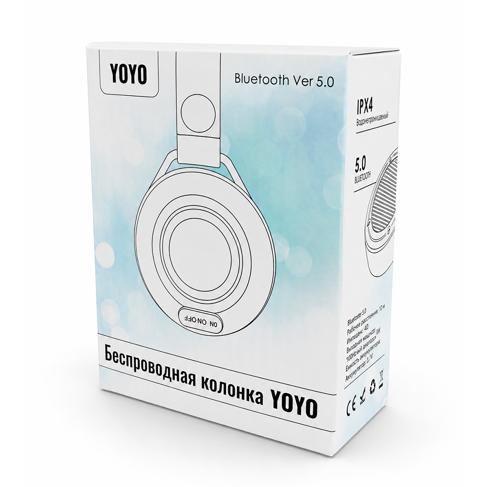 Беспроводная колонка Yoyo, Черный-8