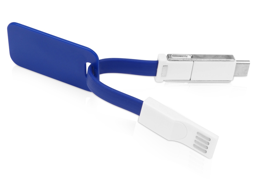 Зарядный кабель 3-в-1 Charge-it, синий-2
