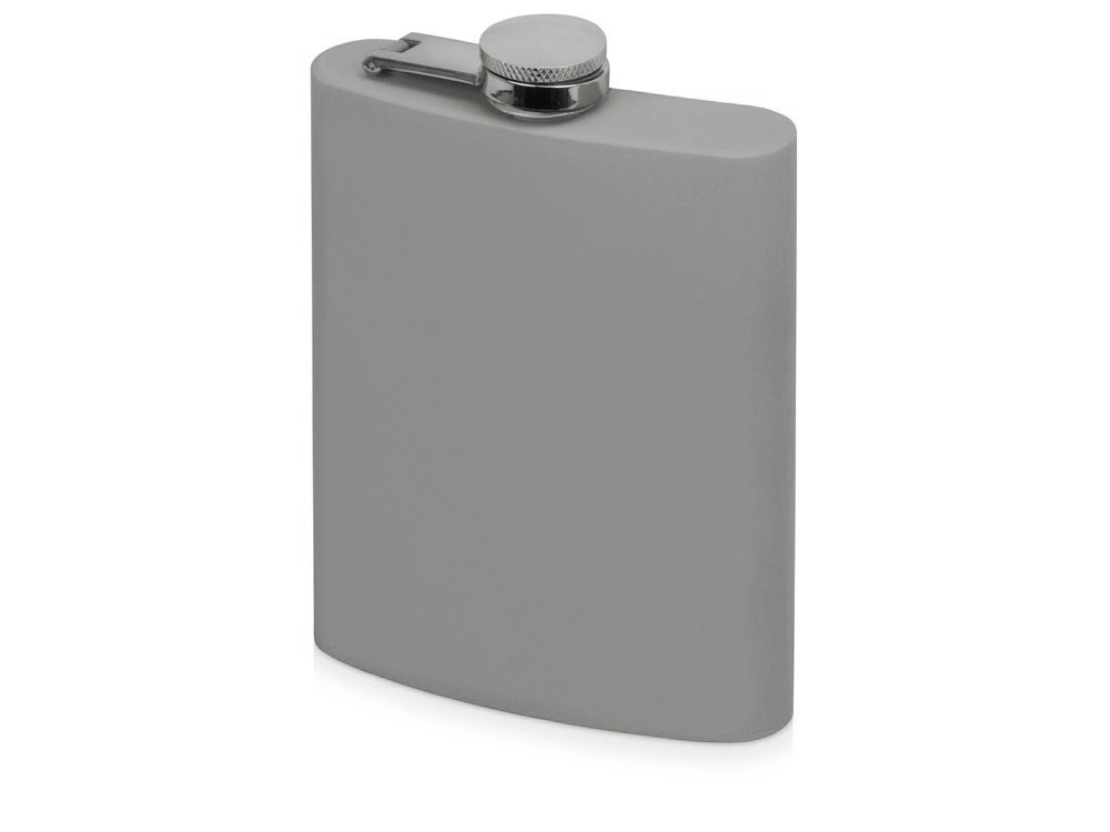 Фляжка 240 мл Remarque soft touch, 201 сталь, светло-серый-0
