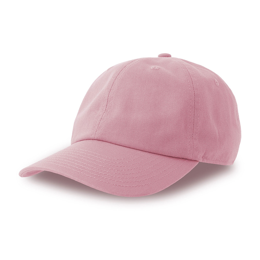 Бейсболка DAD HAT-S, 6 клиньев, металлическая застежка, розовый-0
