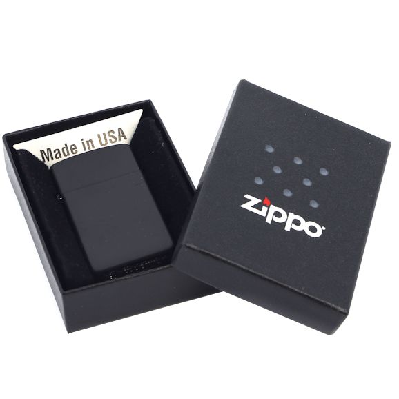 Зажигалка Zippo Slim Matt, матовая черная-2