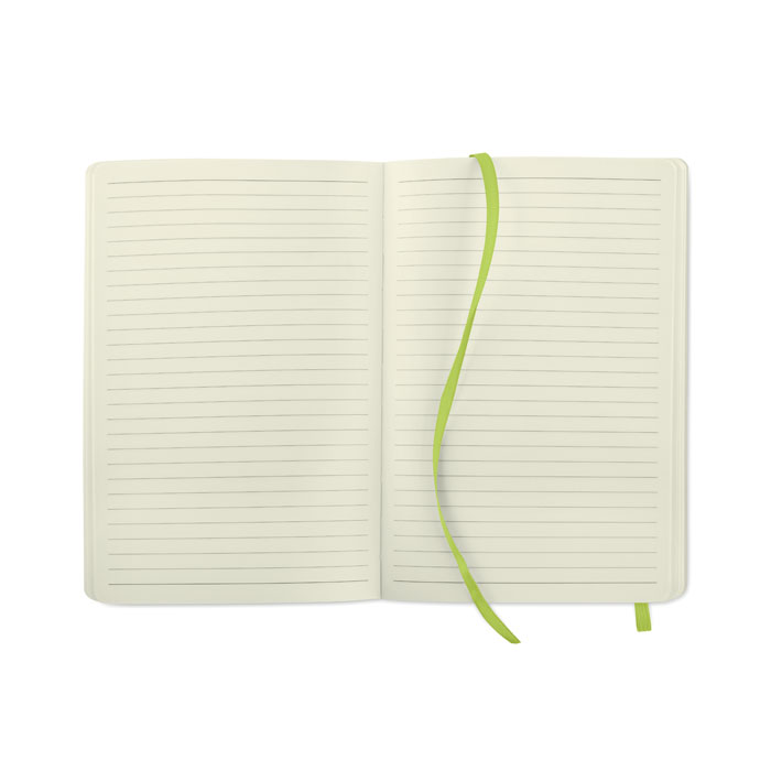 A5 recycled notebook, лайм-2