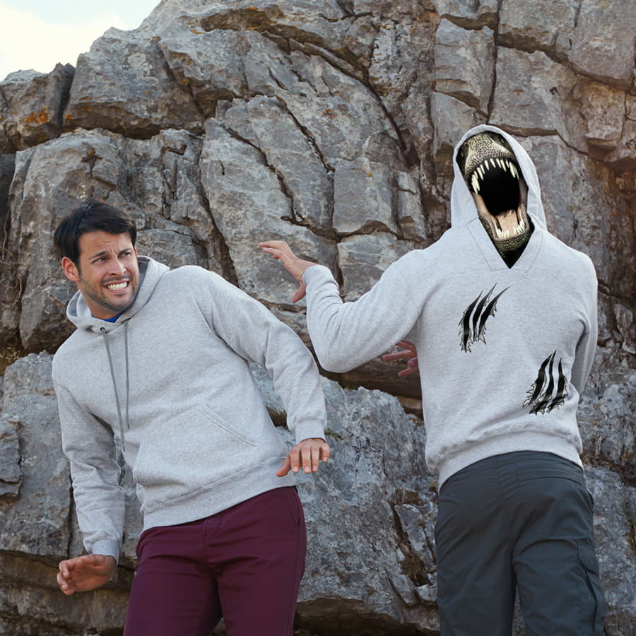 Толстовка мужская UNIQUE HOODIE 280, темно-синий-6
