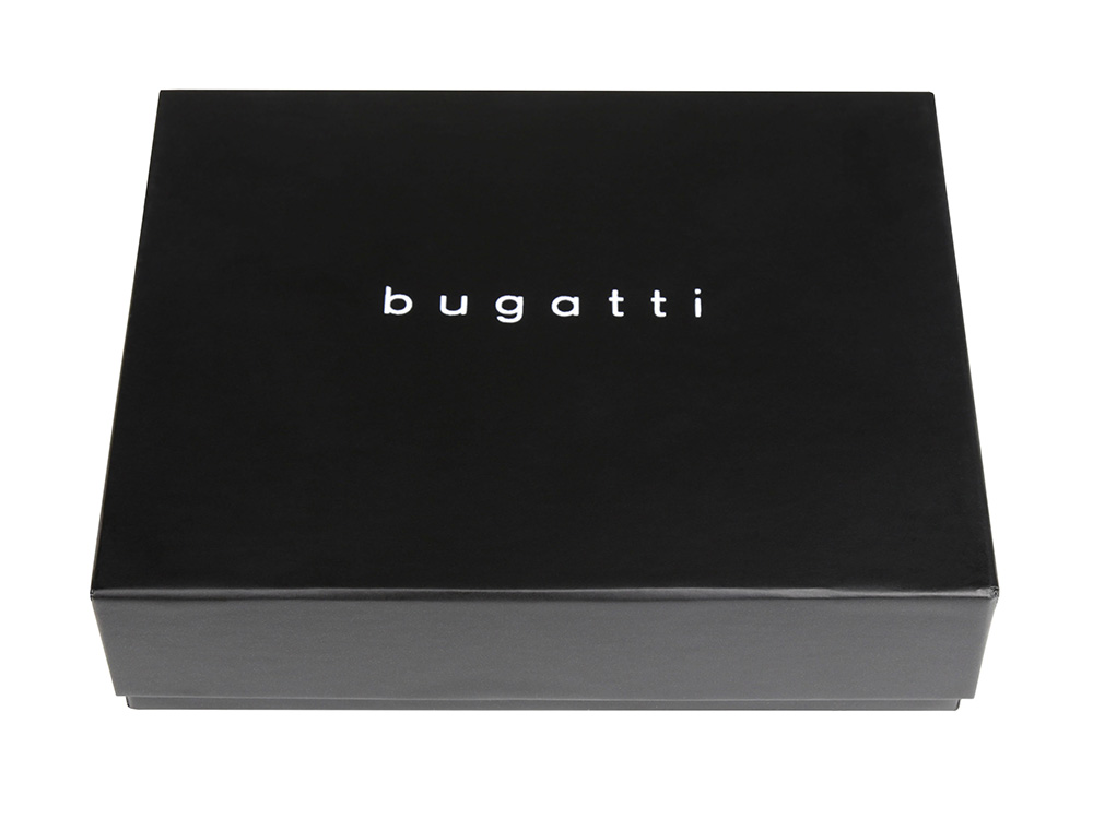 Зажим для денег BUGATTI КОМЕТА | COMET, с защитой данных RFID, черный, натуральная воловья кожа, 11х0,5х8,5 см-5