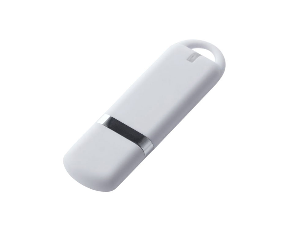 USB-флешка на 2 ГБ с покрытием soft-touch, белый-0