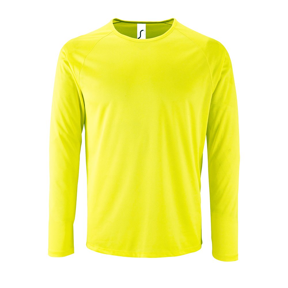 Футболка с длинным рукавом Sporty LSL Men желтый неон-1