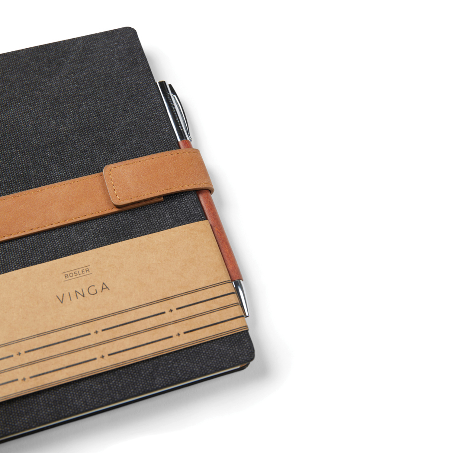 Блокнот VINGA Bosler из переработанного канваса RCS, 80 г/м²-7