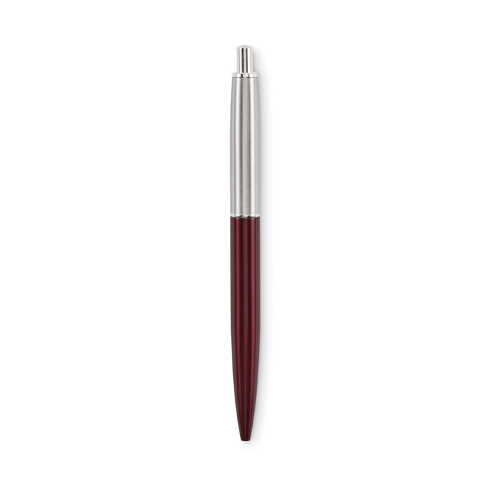 Push button pen in box, красного бургундского вина-5