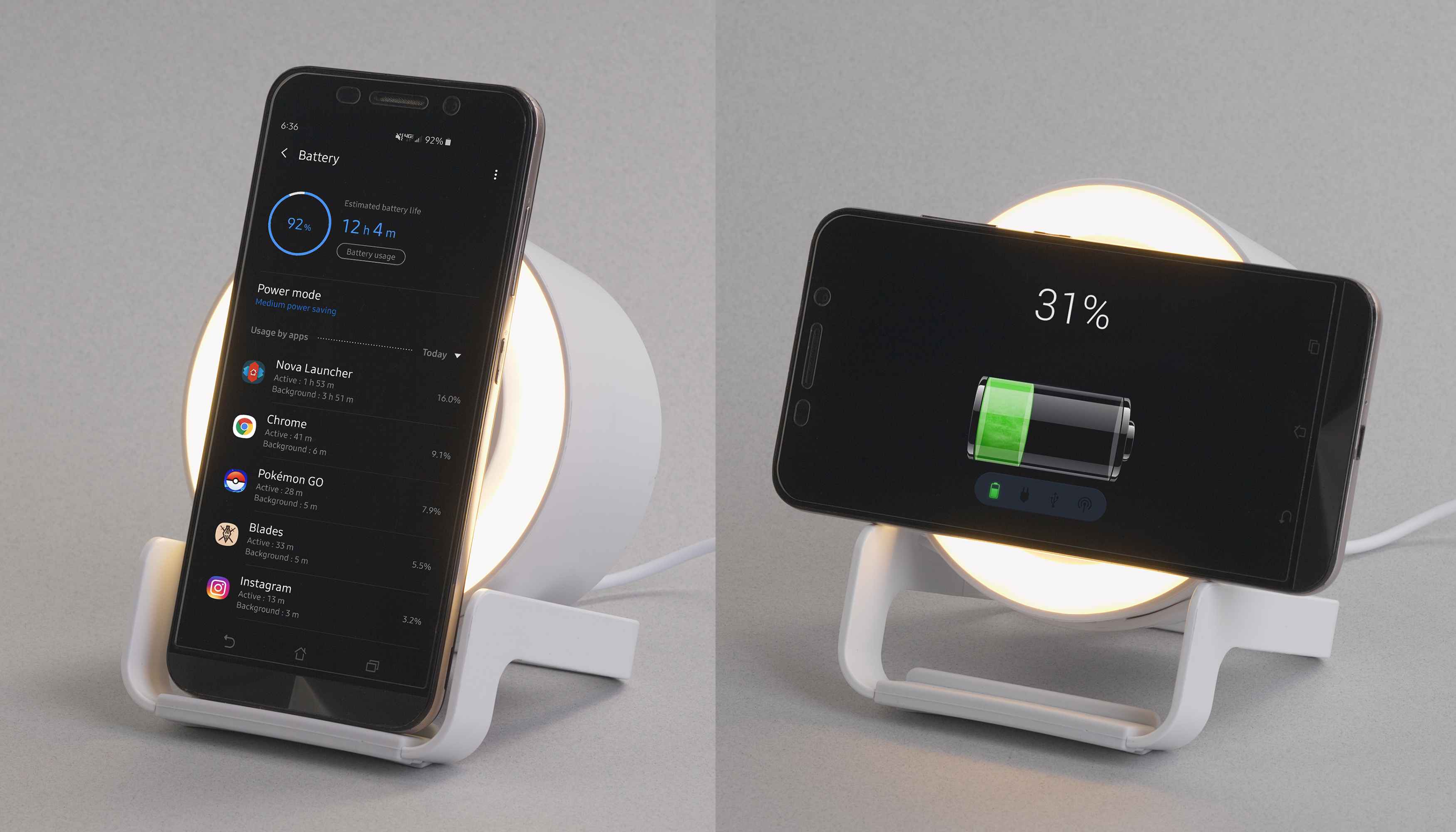 Bluetooth колонка-подставка "Smart Sound" с беспроводным (10W) зарядным устройством и лампой-3