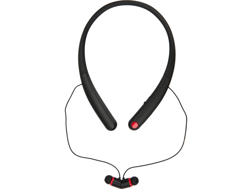 Беспроводные наушники с микрофоном Soundway, черный/красный-2