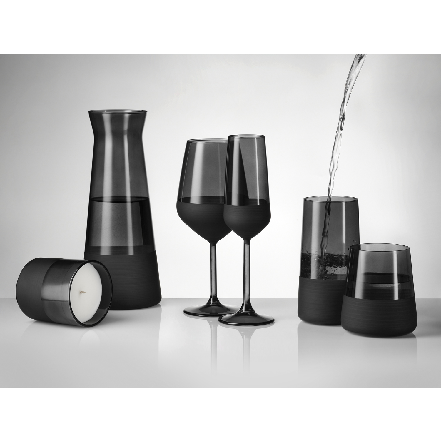 Стакан для воды высокий Блэк Эдишн (Black Edition), черный-3