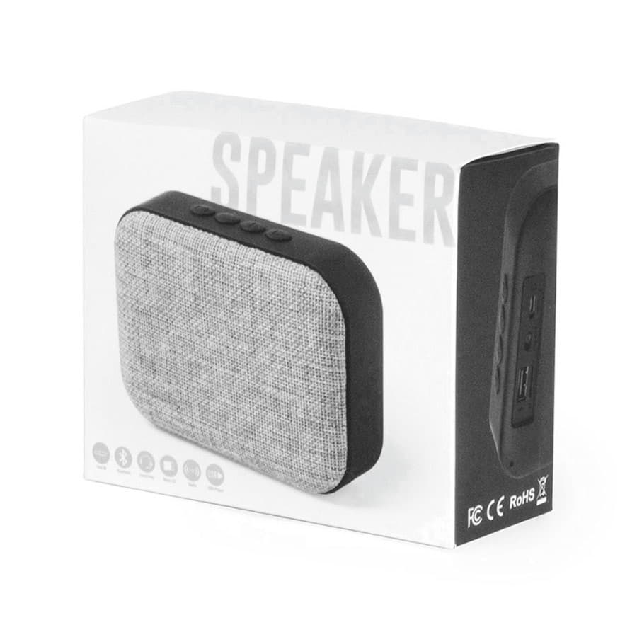 Bluetooth колонка FABRIC прямоугольная, черный, серый-1