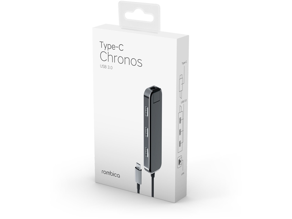 Хаб USB Rombica Type-C Chronos Black-5