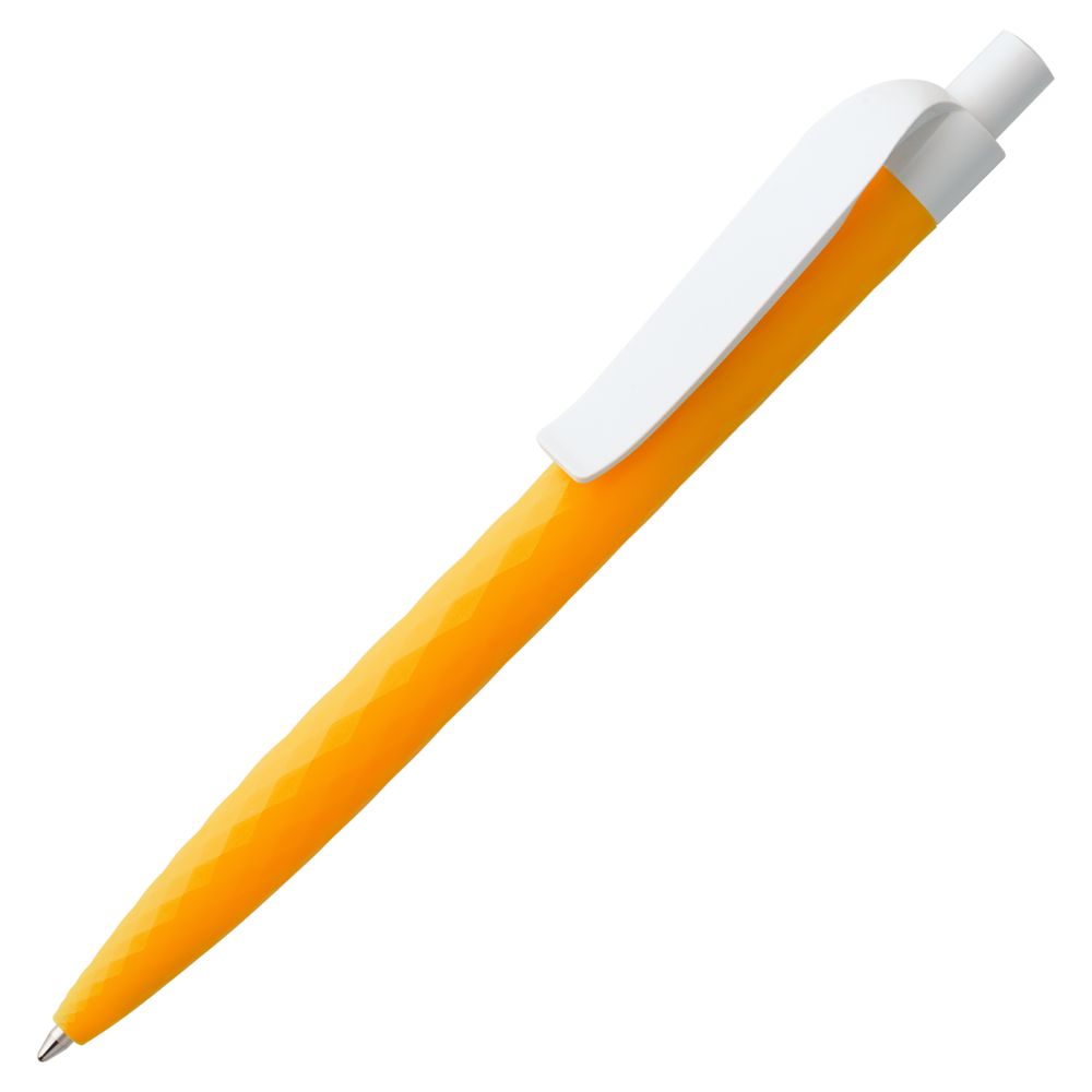 Ручка шариковая Prodir QS01 PMP-P, оранжевая с белым-0