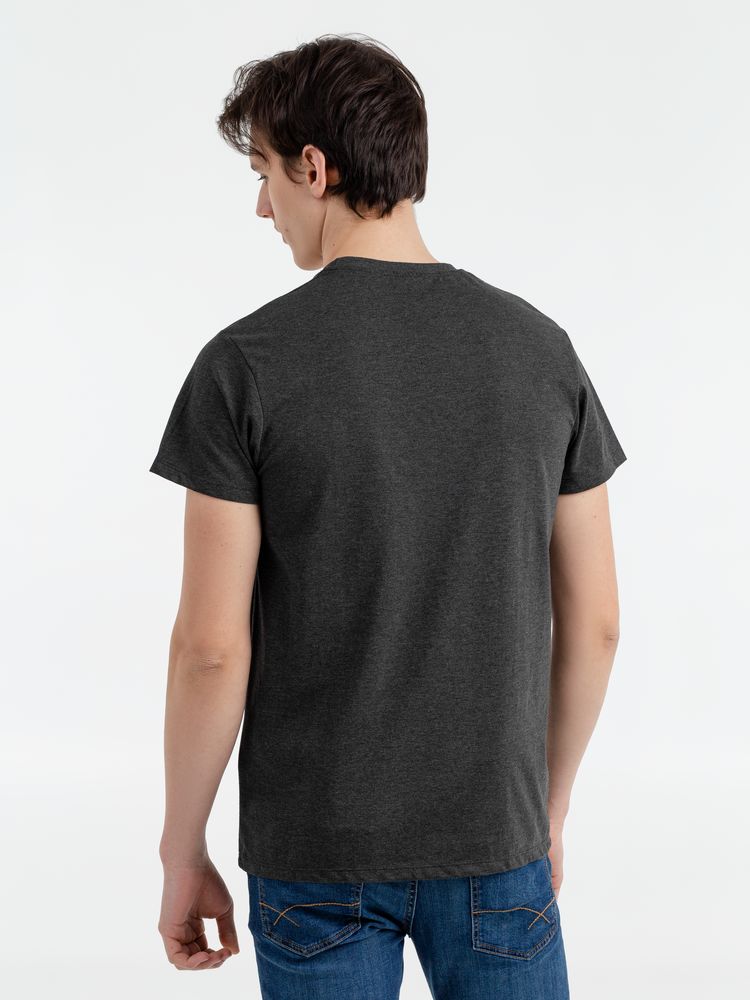 Футболка мужская Regent Fit 150, черный меланж-2