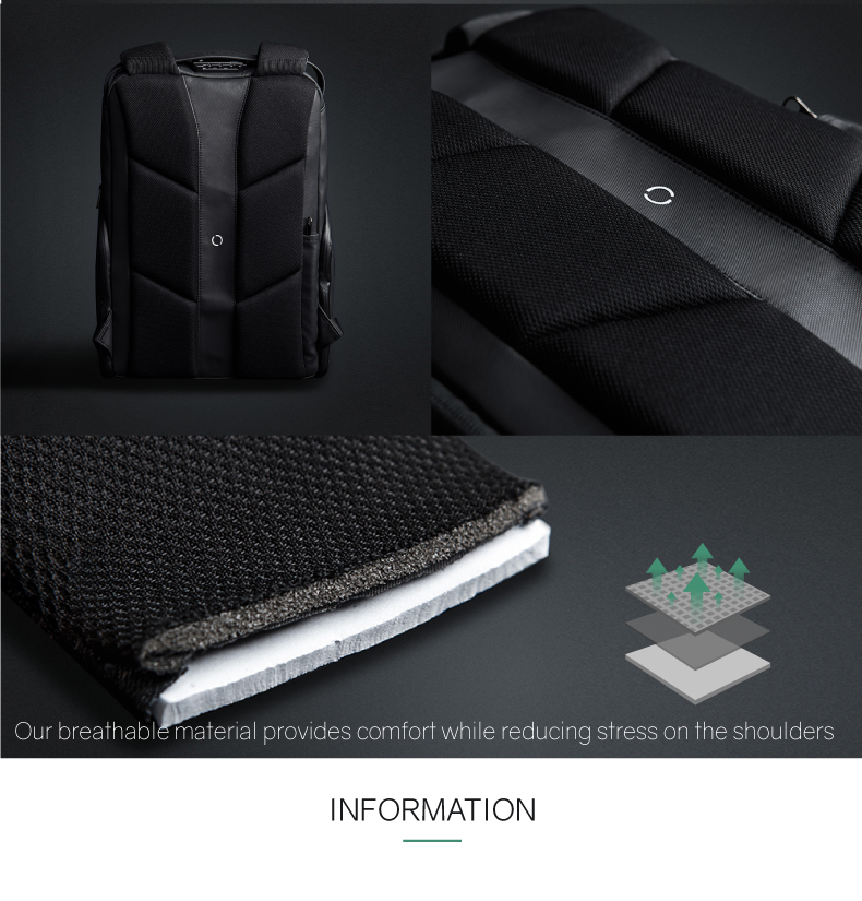 Рюкзак FlexPack Pro 47х34х18 см, черный-16