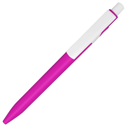 Ручка шариковая пластиковая Ravena Color, Розовый/ Белый-2