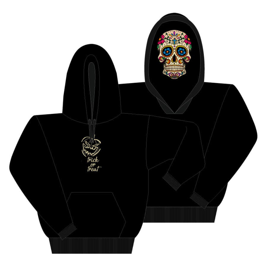 Толстовка мужская UNIQUE HOODIE 280, черный-8