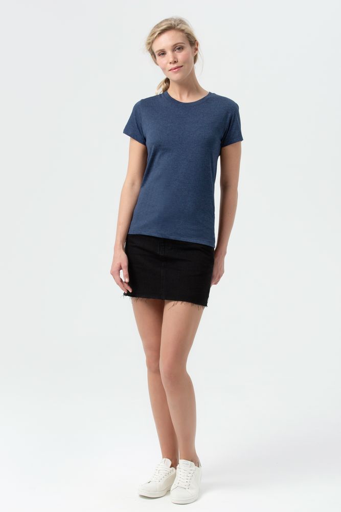 Футболка женская Regent Fit Women, синий меланж-5