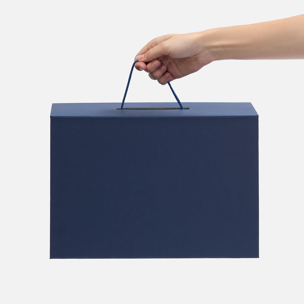 Коробка складная New Case Fold, темно-синяя-5