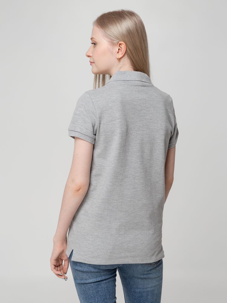 Рубашка поло женская Virma Lady, серый меланж-6